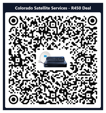 Colorado Satellite Services R450 deal QR code